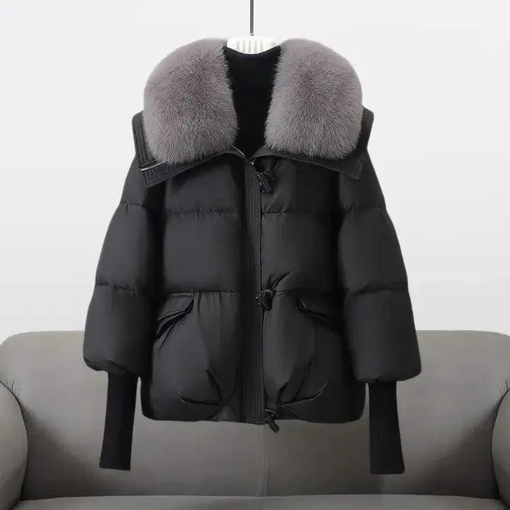 VALENTINA | Luxe Winterjas met bontkraag