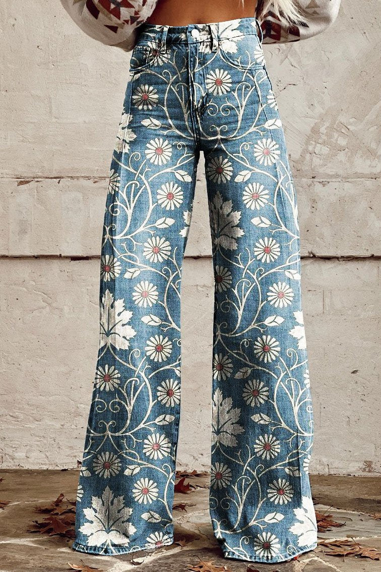 OLIVIA | Flower Vintage Broek