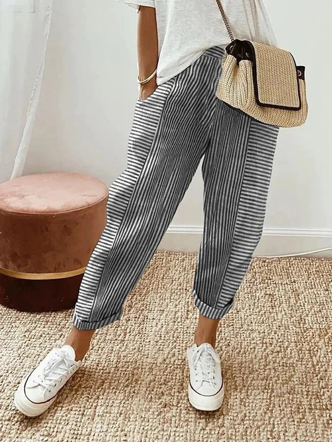 NOELLE | Gestreepte Broek