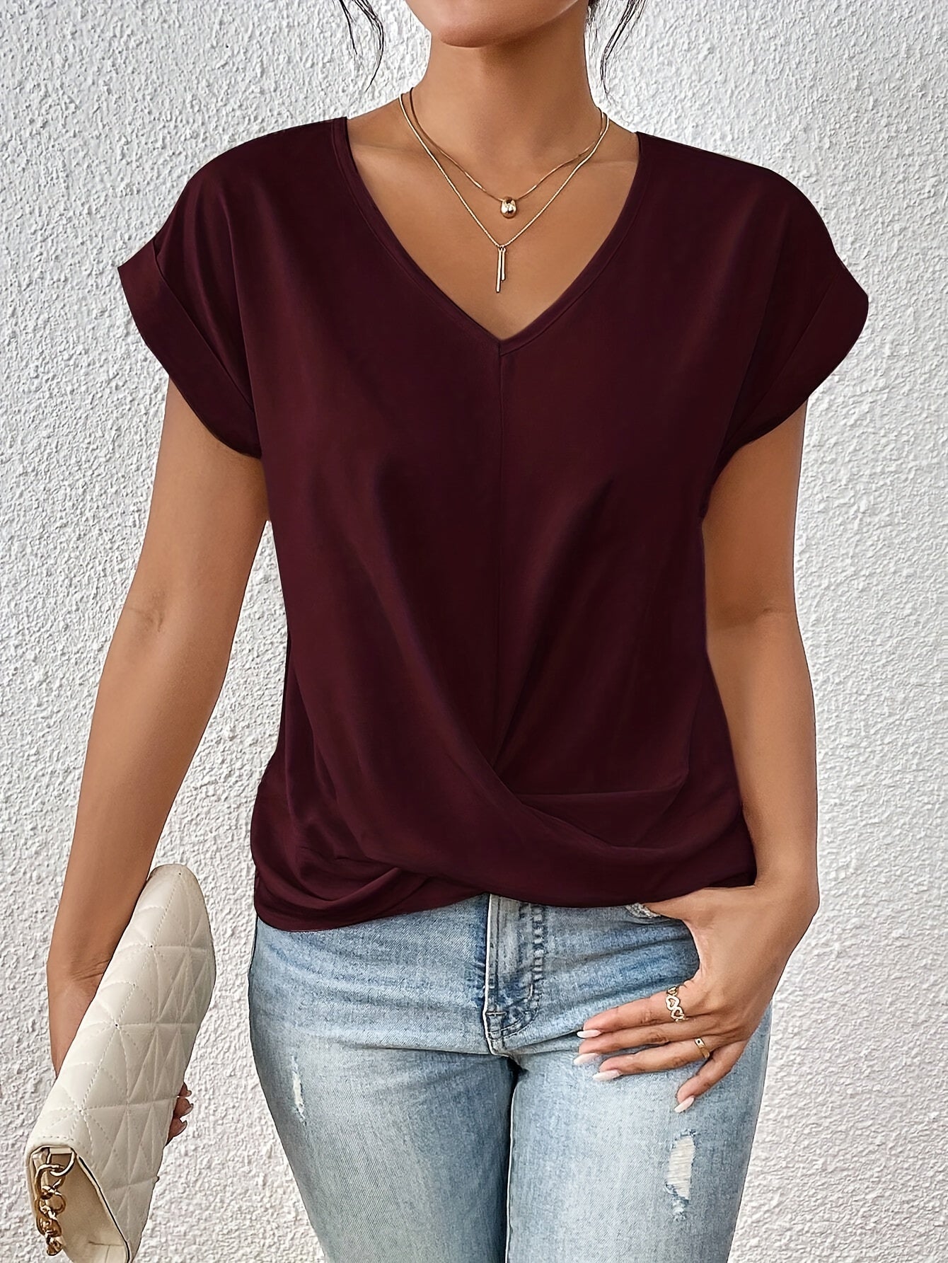 Isabella | Casual T-shirt met sweetheart halslijn (1+1 Gratis)