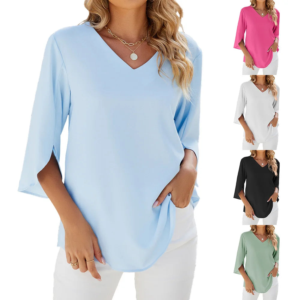 JULIETTE | Dames Blouse met V-hals